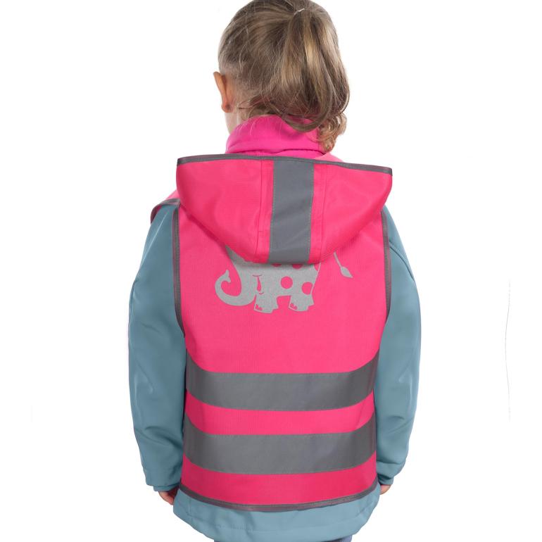 Sikkerhedsvest til børn, pink