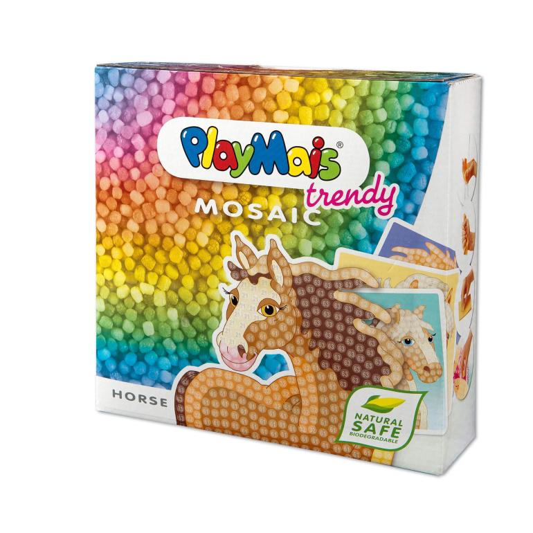 PlayMais, Trendy mosaik, lav flotte hestebilleder med PlayMais