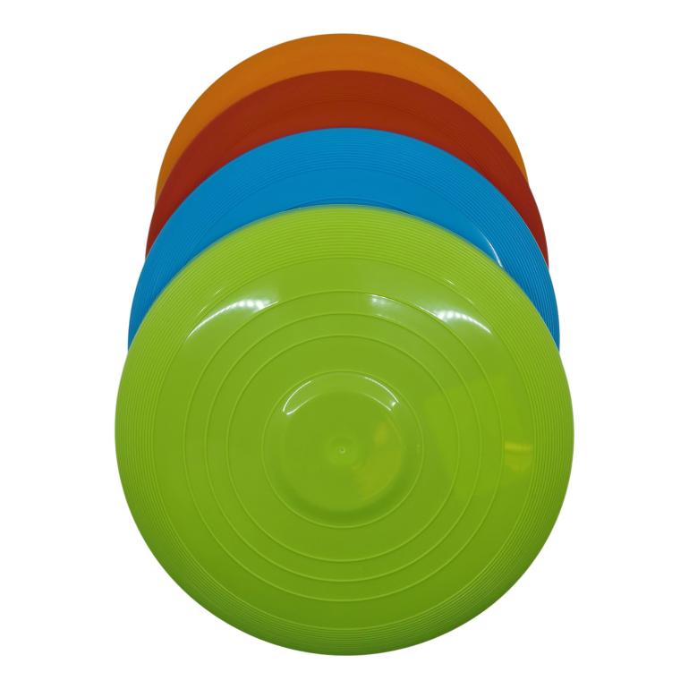 Frisbee i forskellige farver