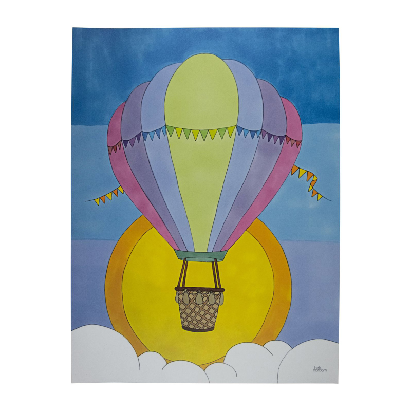 Billede af Plakat med luftballon - 30 x40 cm