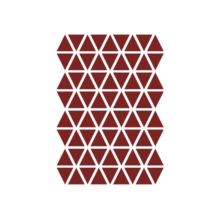  FermLiving Wallsticker Mini Triangles Rød 