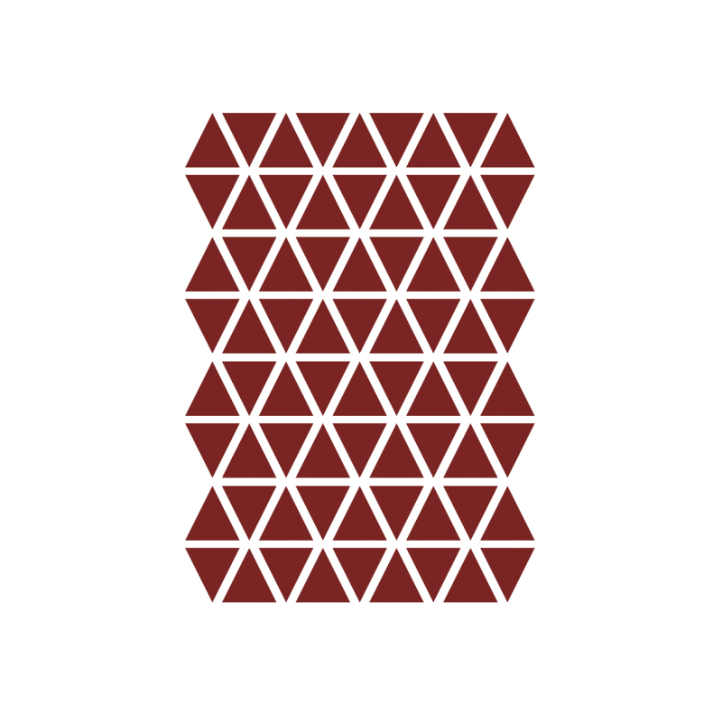 Image of FermLiving Wallsticker Mini Triangles Rød (2303368)