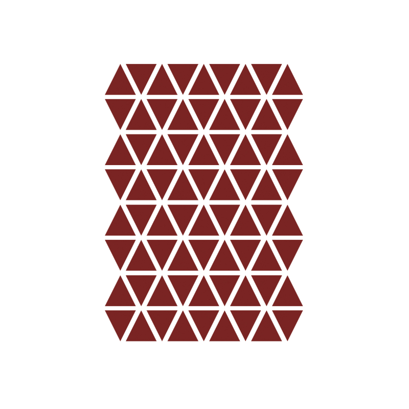 FermLiving Wallsticker Mini Triangles Rød