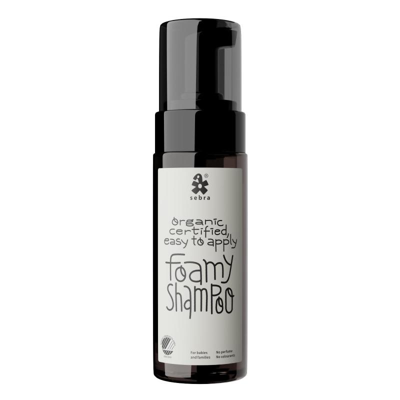Sebra Foamy Shampoo, økologisk børne shampoo - 150 ml