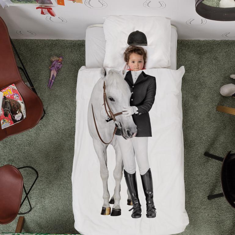 SNURK sengetøj - Hest og rytter