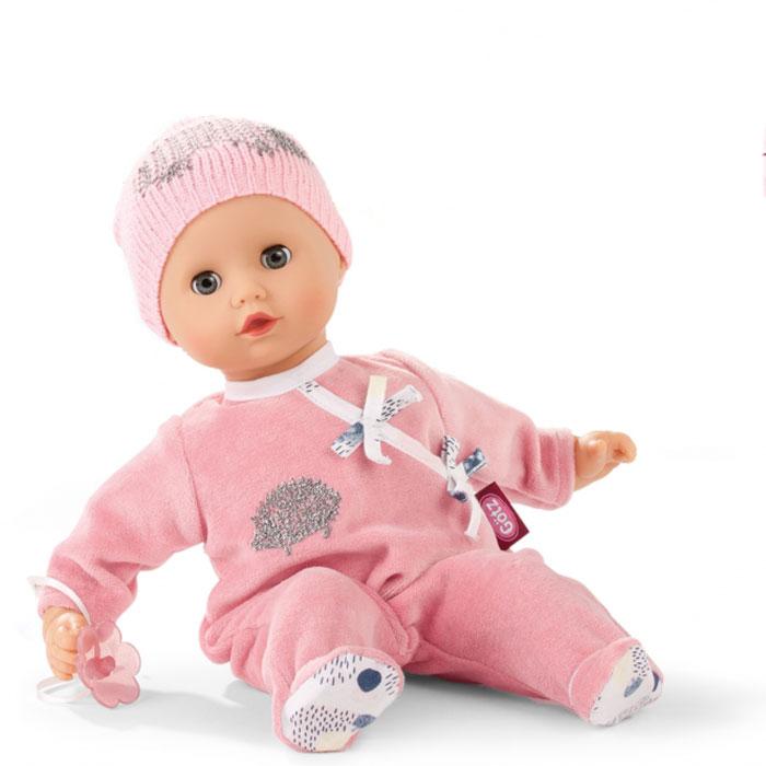 Baby dukke med lyserød hue