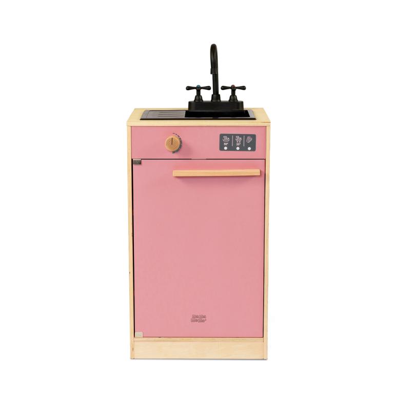 opvaskemaskine til legekøkkenet i rosa