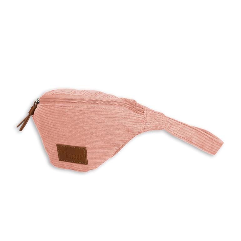 bæltetaske i fløjl i rosa
