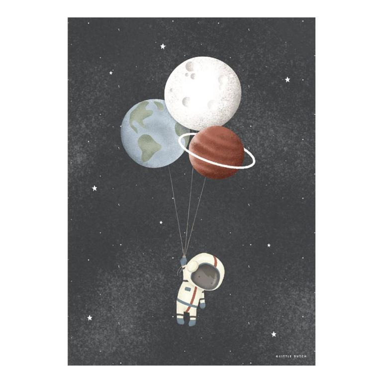 Plakat med astronaut