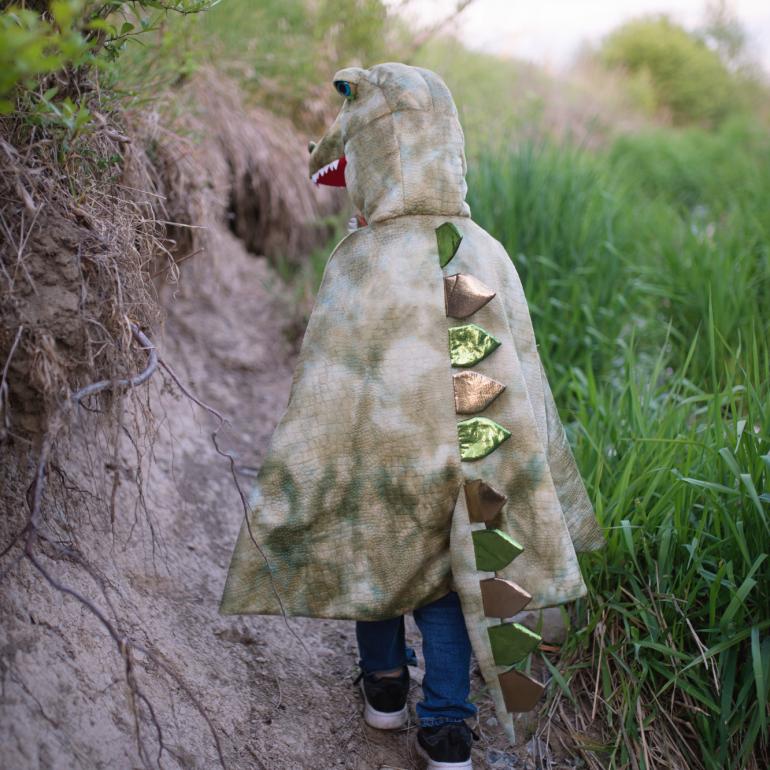 T-Rex kappe med kløer - 4 - 6 år - Great Pretenders dreng