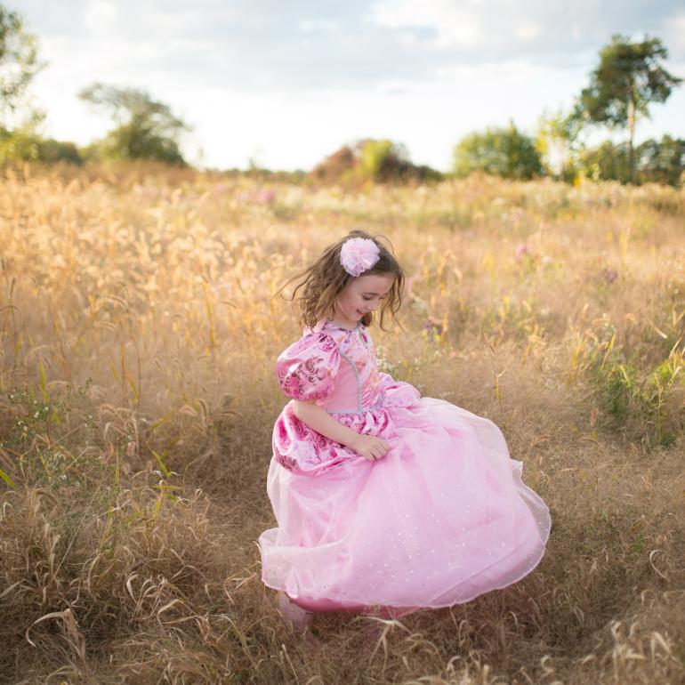 Royal Pretty Prinsesse kjole, Pink - 1 - 2 år - GP vind