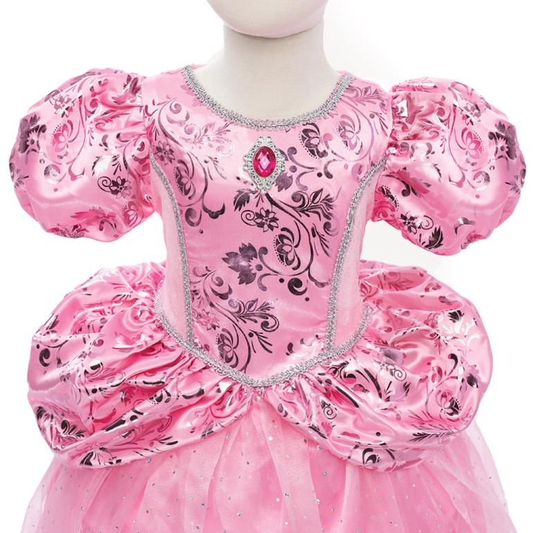  Royal Pretty Prinsesse kjole, Pink - 5 - 6 år - GP detail
