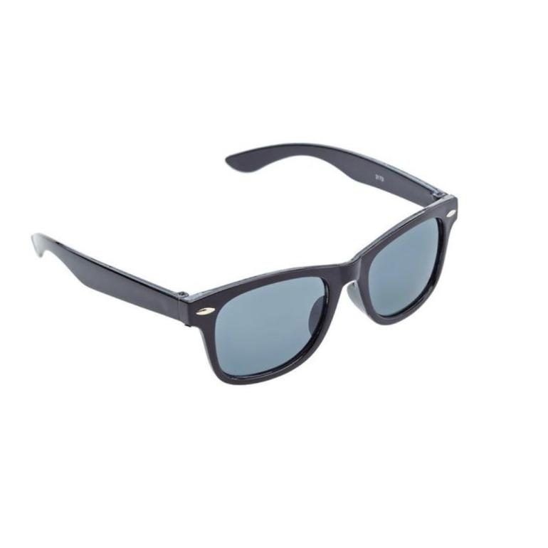 Solbrille sort m. grå glas