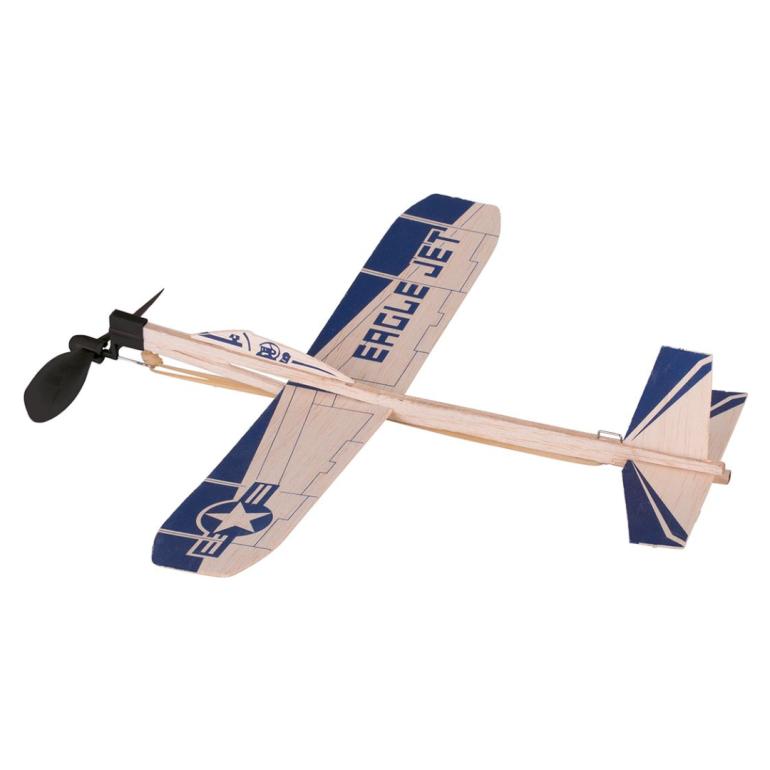 Svævefly Eagle Jet - med elastik motor