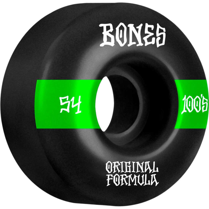 Bones Hjul Wheels OG Formula Skateboard 100 54mm V4 Sidecut 4pk Black str.