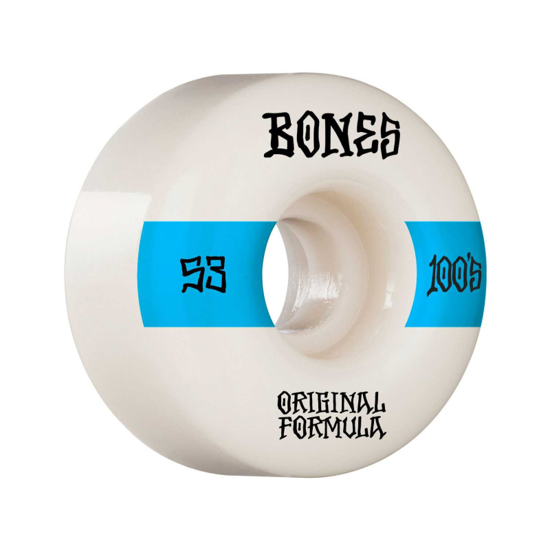 Bones Hjul Wheels OG Formula Skateboard 100 53mm V4 Wide 4pk White str.