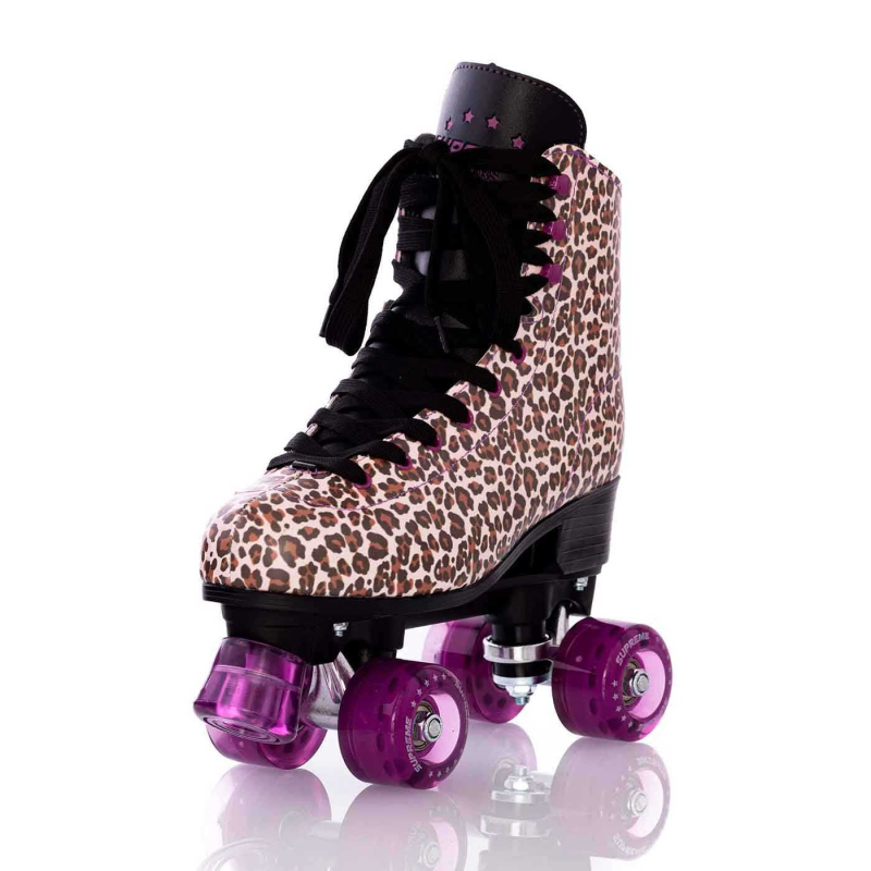 Supreme Rollers Del Rey Adjustable Side by Side Skate Leopard str. 31-34