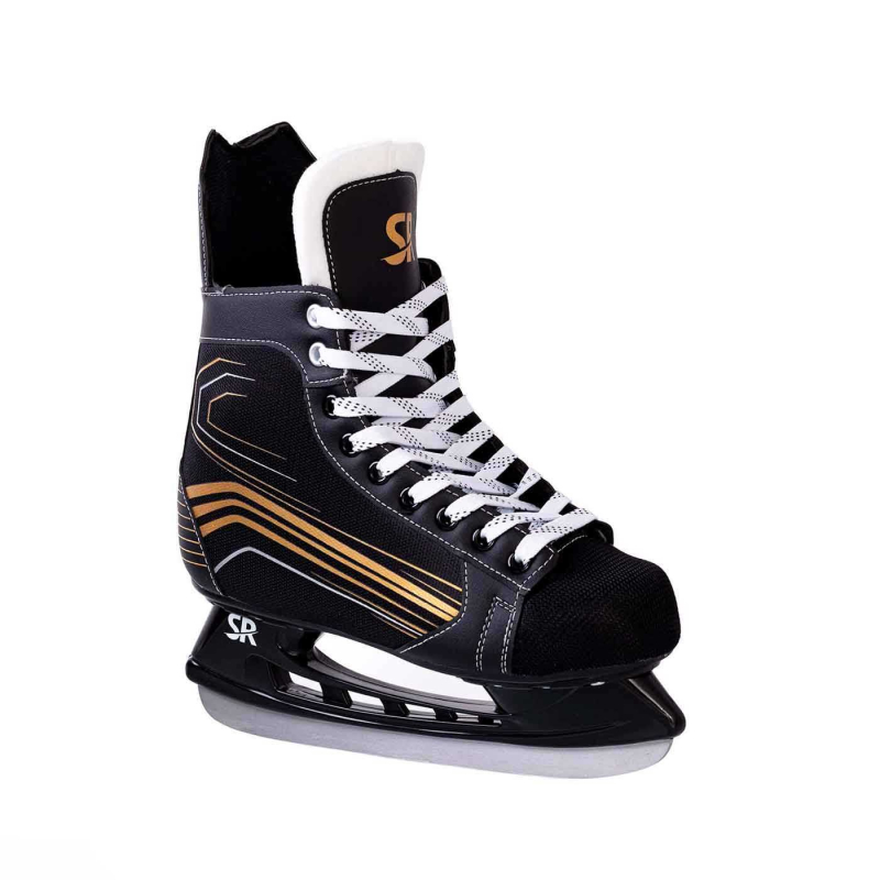 Supreme Rollers SR Ice Hockey Skate Black Gold str. 40