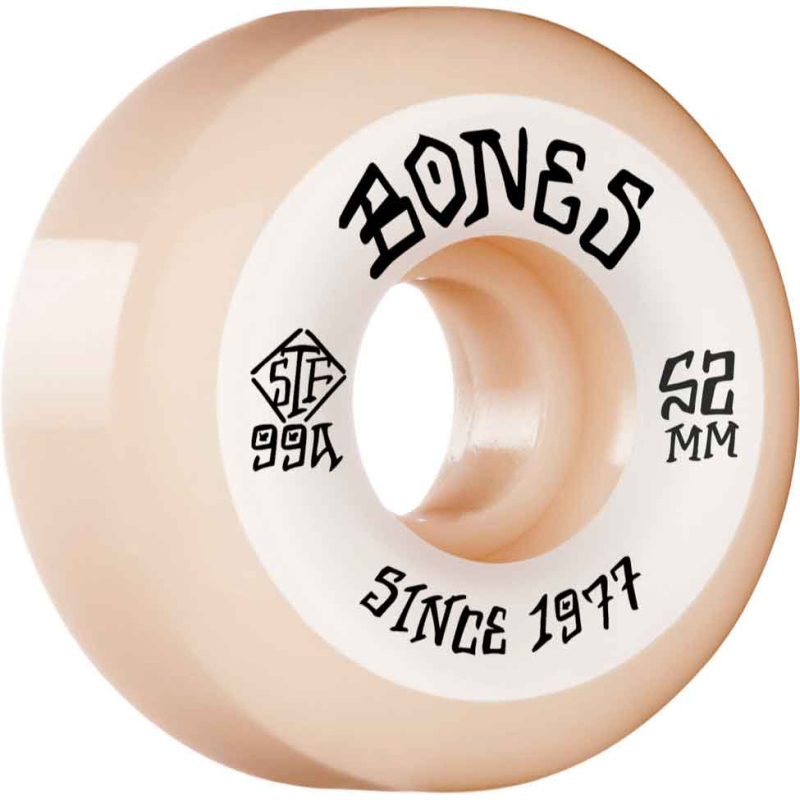 Bones Hjul Wheels STF Skateboard Heritage Roots 52mm V5 4pk Black str.