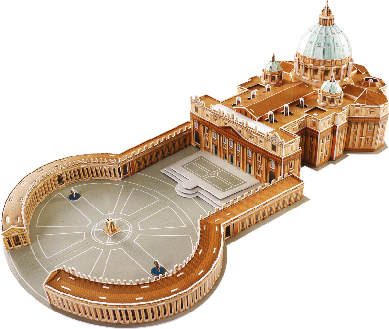 small foot 3D Puslespil, Peters Kirken i Rom