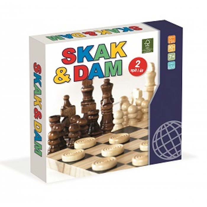 Image of Skak og Dam spil (865934)