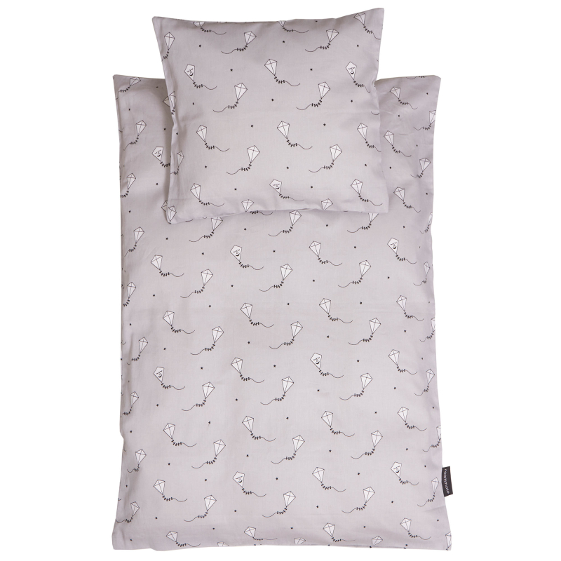 Image of Baby sengetøj, grå drage (1403880)
