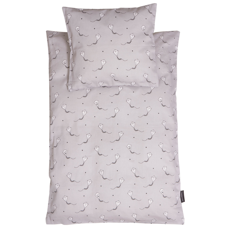 Image of Junior sengetøj, grå drage (1403882)